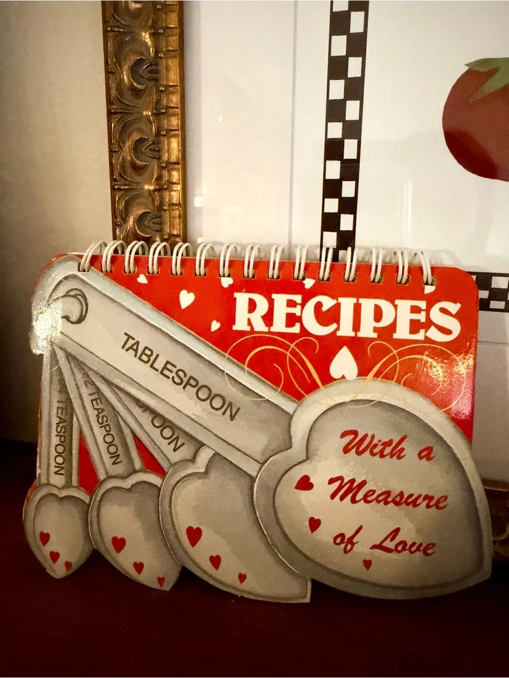 Vintage Giftco Cute Measuring Spoon Cottage Core Kitchen Decor Recipe Book